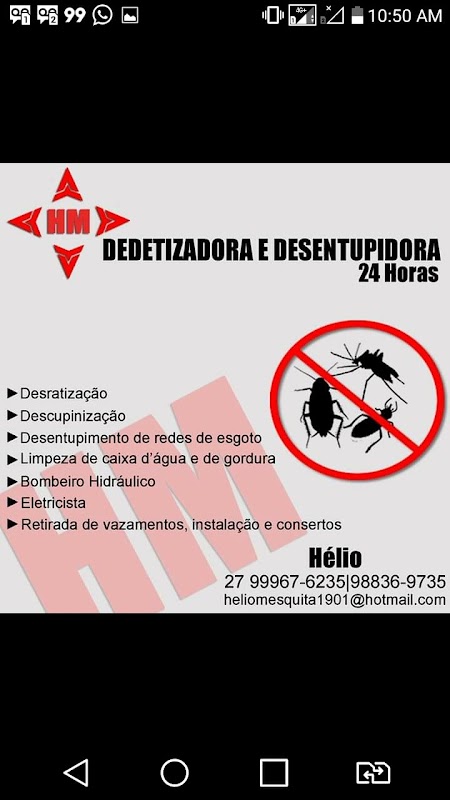 Hm desentupidora e dedetização - Dedetizadora em Jardim Camburi, Vitória/ES - Foto 3