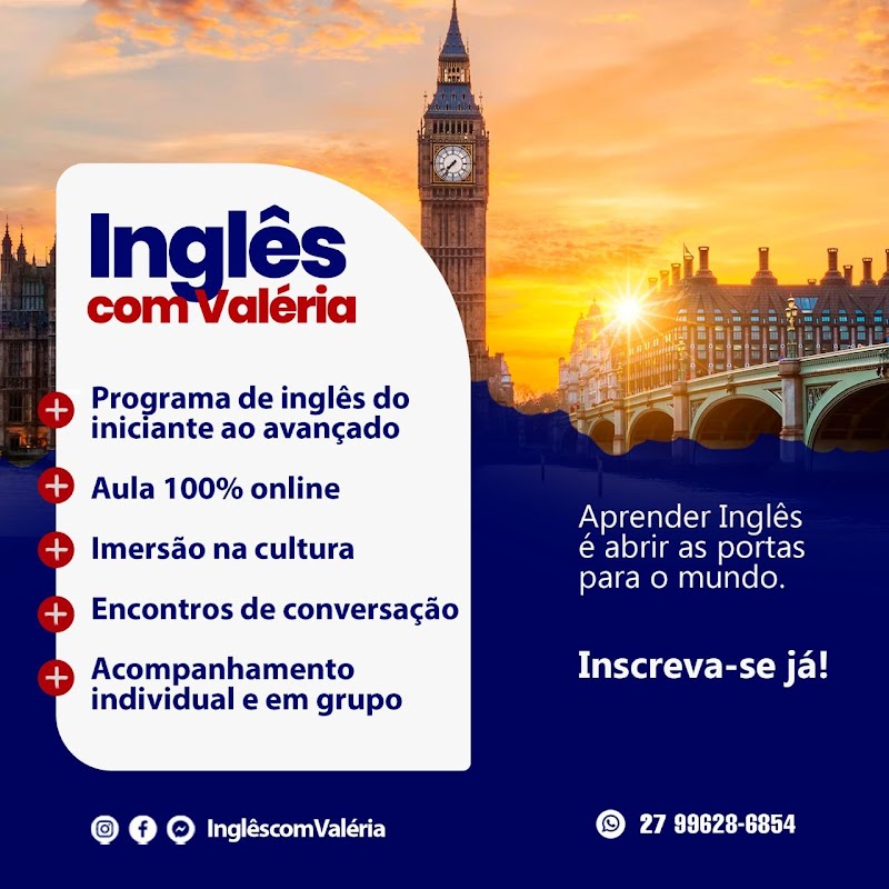 Escola de Inglês - Inglês com Valéria - Escola de Idiomas em Jardim Camburi, Vitória/ES - Foto 5