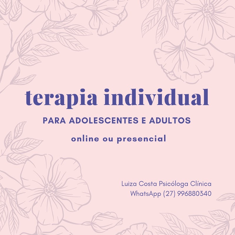 Psicóloga Luiza Costa Jardim Camburi - Psicologia em Jardim Camburi, Vitória/ES - Foto 3